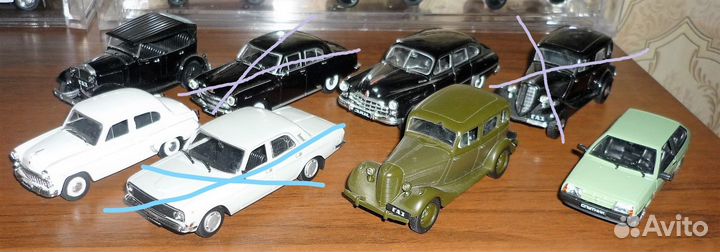 Автомодели DeAgostini легенды СССР с журналами1:43