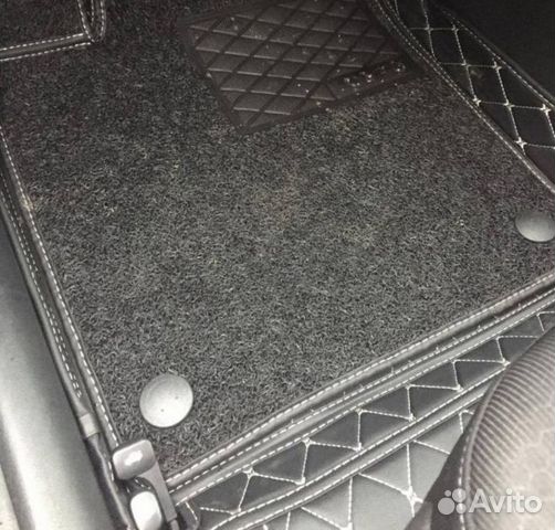 3д коврики из экокожи в салон авто с бортами