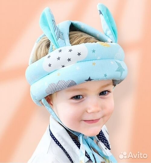 Противоударная шапка шлем для грудничка