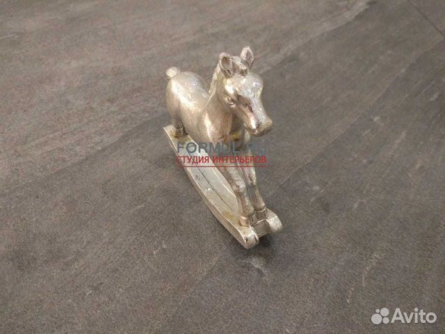 231486 Статуэтка Лошадка серебристая