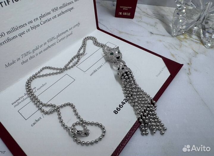 Колье Panthere De Cartier 750 пробы золото