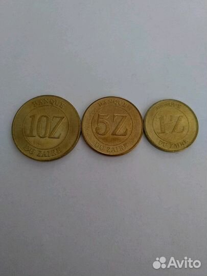Набор монет Заира