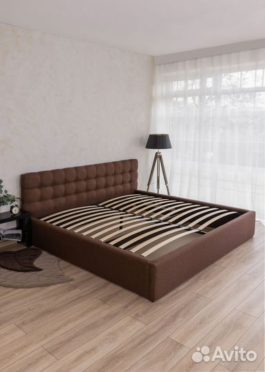 Кровать 180х200 с мягким изголовьем Марсель