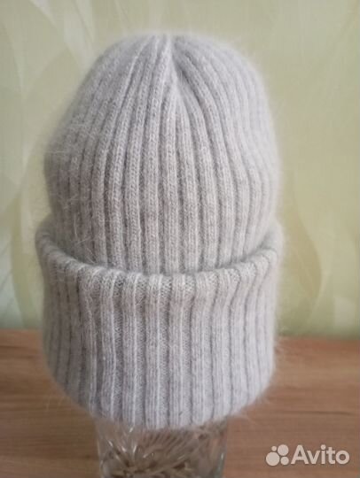 Шапка зимняя женская, с двойным отворотом