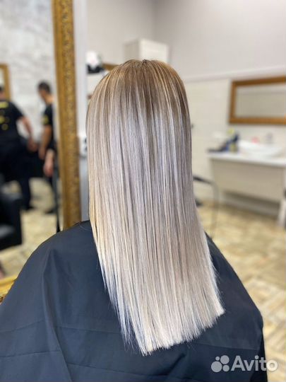 Окрашивание волос оформление бровей