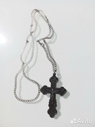 Серебряная крест старинный