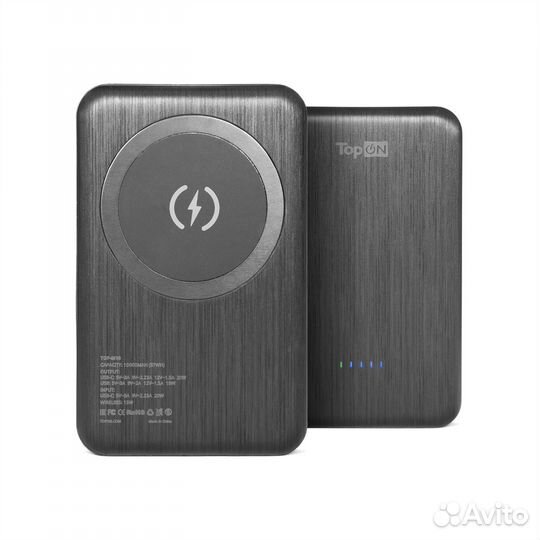 Внешний аккумулятор TOP-M10 10000 mAh, чёрный