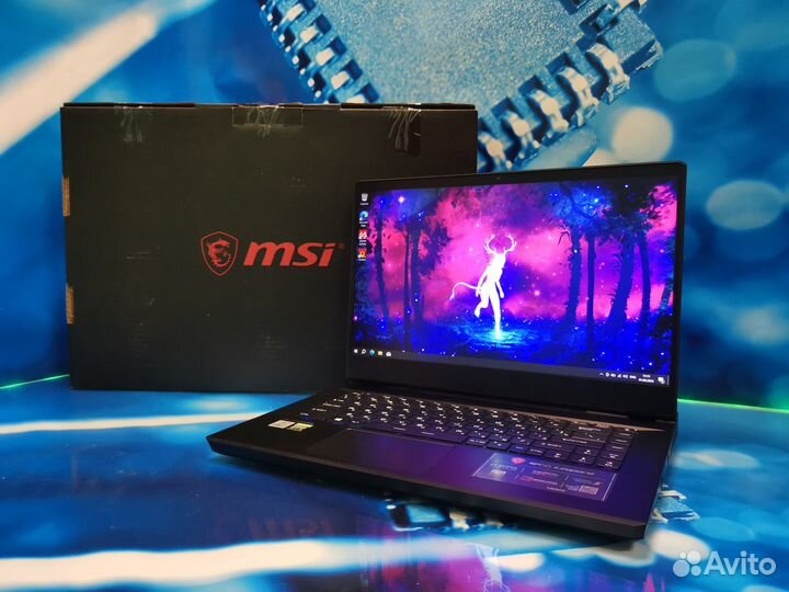 Мощный игровой MSI на i7 10750H / RTX3070 / 144 Гц