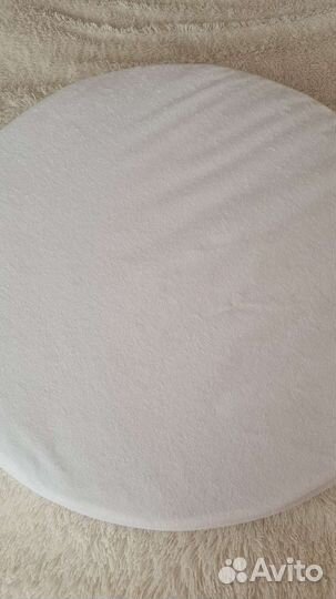 Матрас круглый 75х75+ наматрасник+простынь