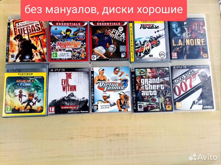 Игры для Playstation 3, Xbox 360, обложки, мануалы