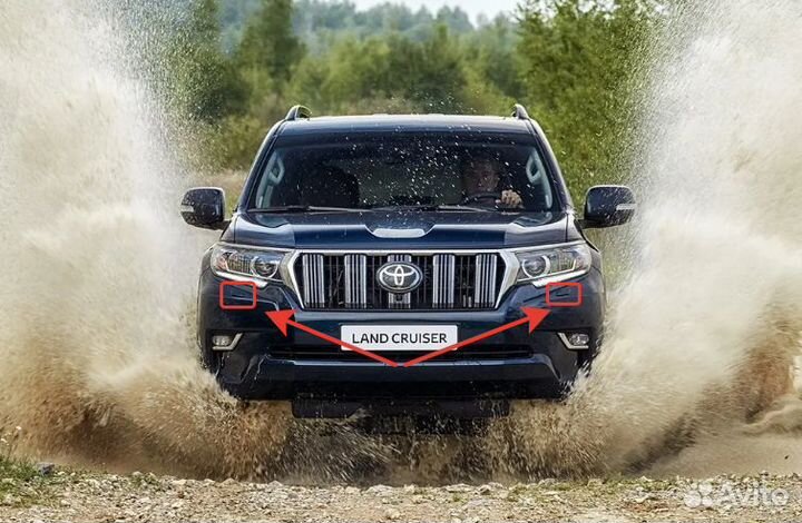 Toyota Land Cruiser Prado (17-22) Крышка омывателя