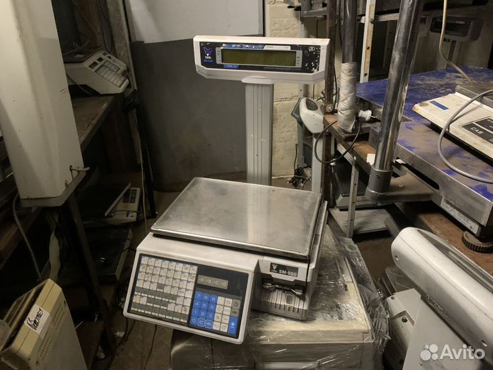 Весы с печатью этикеток на запчасти Digi SM 500