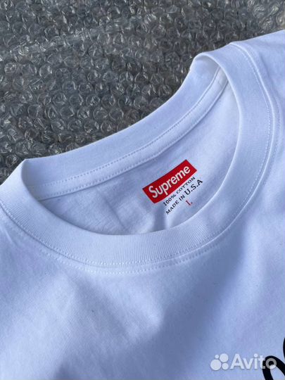 Футболка Supreme белая арт:521
