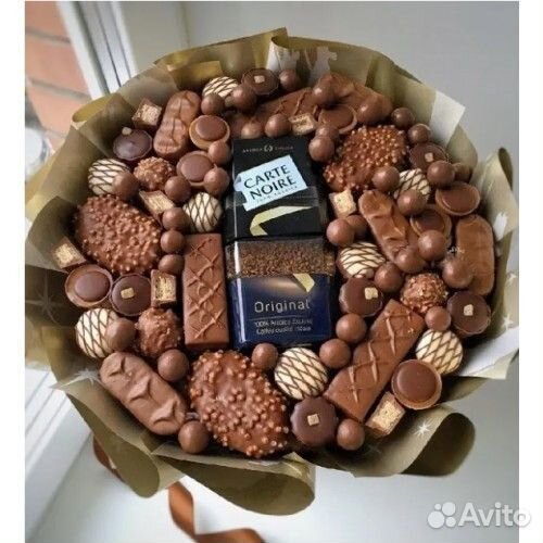 Съедобный букет из шоколада и кофе арт. 3086
