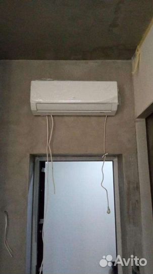 Установка кондиционеров, закладка трассы