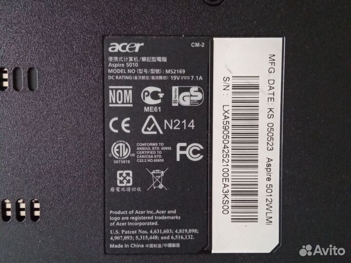 Ноутбук Acer 5010