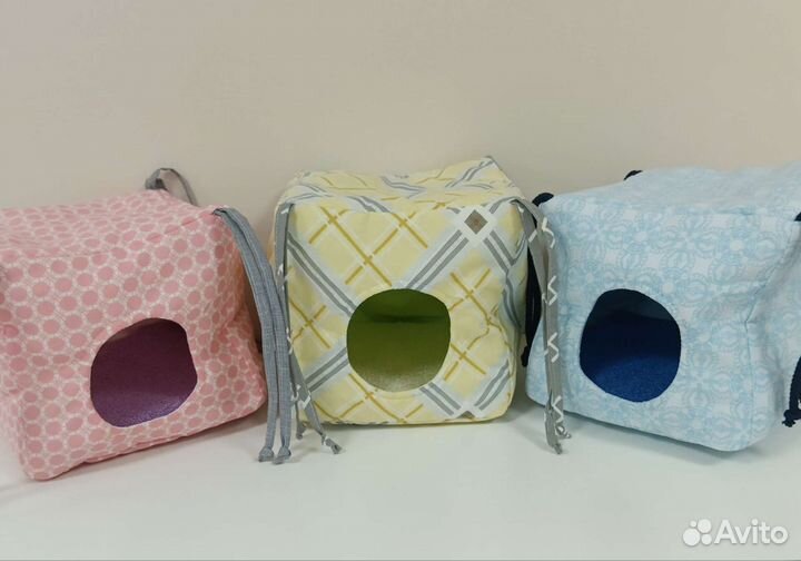 Домики и гамаки для морских свинок и крыс