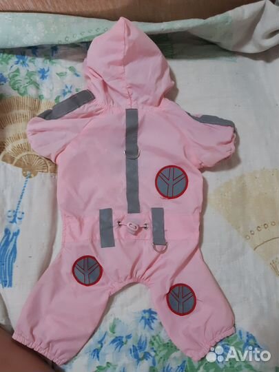 Комбинезон Дождевик для собачки, 24 см по спинке