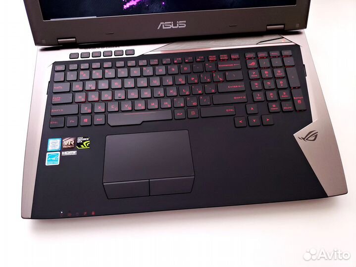 Топовый Asus ROG i7-7820HK + GTX1080 200 Вт