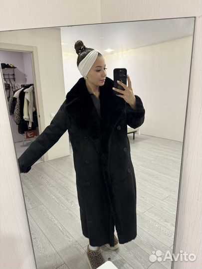 Дубленка женская зимняя длинная
