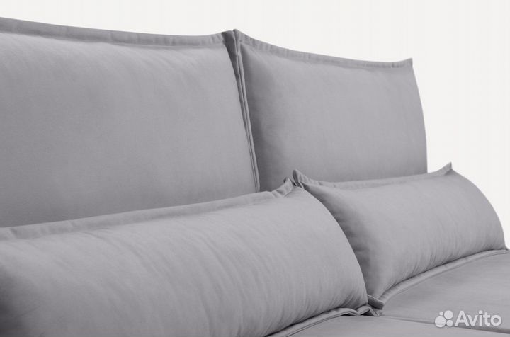 Диван угловой Стаус Velvet Silver