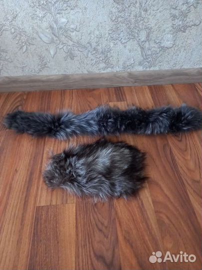 Шапка ушанка и мех