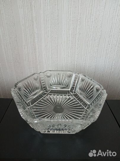 Блюдо хрусталь СССР