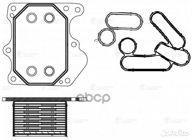 Радиатор масл. для а/м Ford Transit (06) / (13)