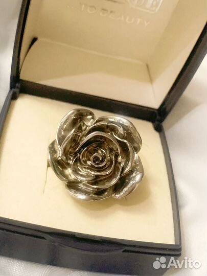 Кольцо розочка бижутерия