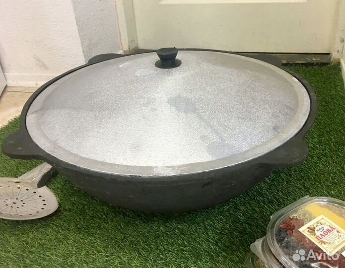 Казан чугунный 22 литра + крышка