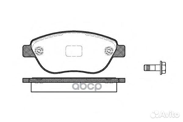 Колодки торм. диск. передн. Idea 1.9 JTD (04)
