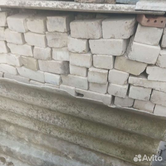 Кирпич белый силикатный половинки