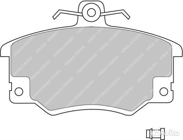 Колодки тормозные передние ваз 2108-15 audi 80 100