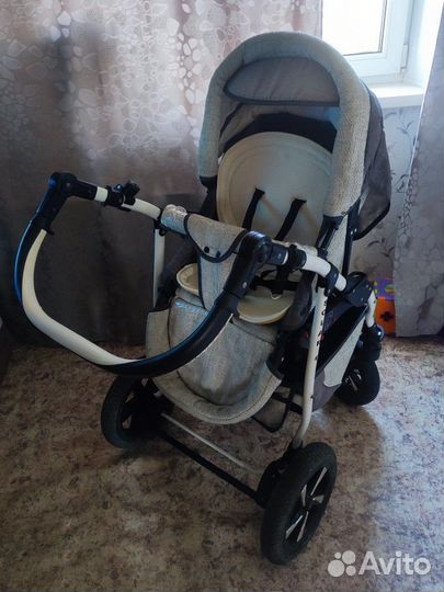 Коляска verdi 2в1 solar modern lain (03 серая)