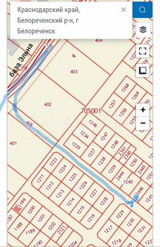 Кадастровая карта белореченска краснодарский край