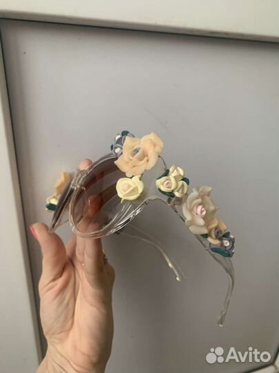 Очки с цветами