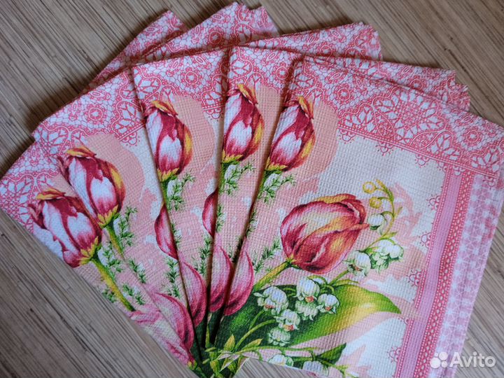 Полотенца вафельные 