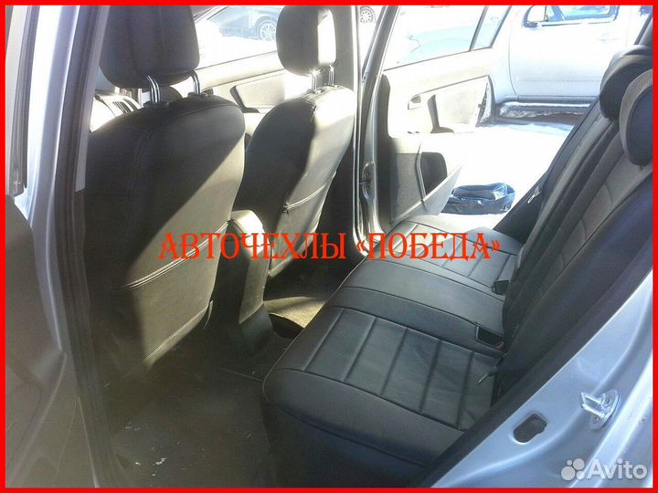 Чехлы Hyundai ix35 из экокожи чёрные Классика