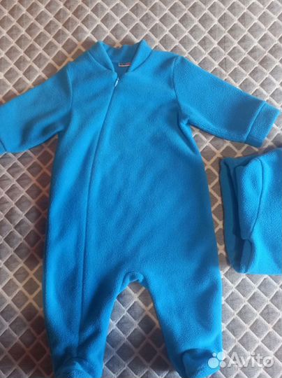 Флисовый комбинезон 68 поддева