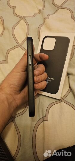 Чехол на iPhone 13 pro max кожаный