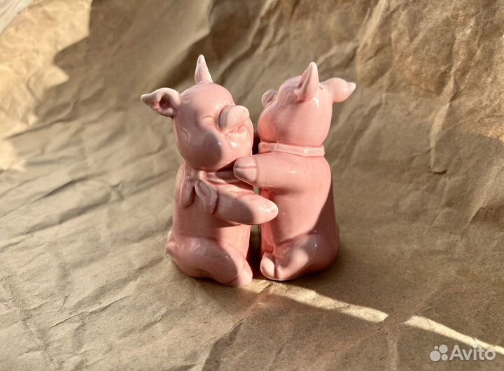 Солонка и перечница поросята розовые