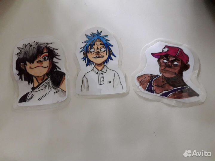 Наклейки Gorillaz