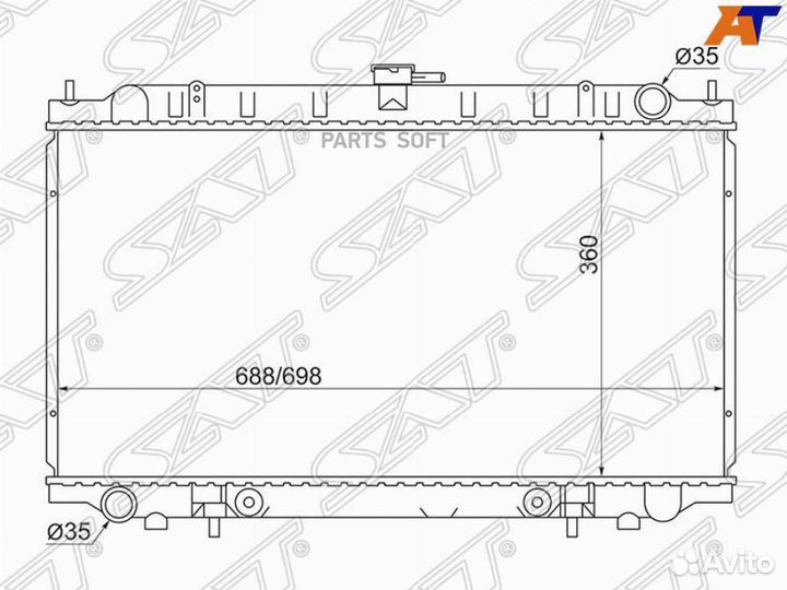 Радиатор Nissan AD 99-02 / Primera 95-02 / Sunny 9