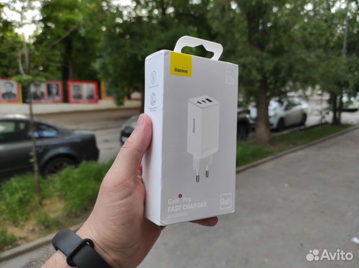 Зарядное устройство Baseus GaN5 Pro 65W White