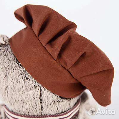 Мягкая игрушка Котик Басик-бариста, 32см