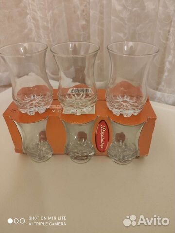 Турецкие стаканы(армуды) для чая, набор 6 штук