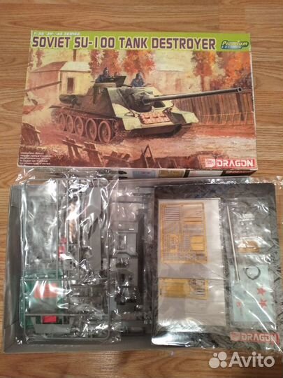 Модель Су-100,1:35,Dragon,Premiun edition,раритет