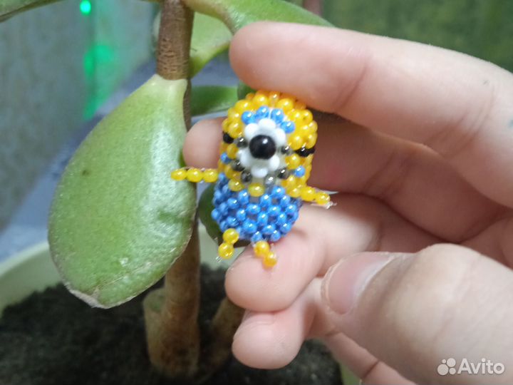 Амигуруми из бисера миньон