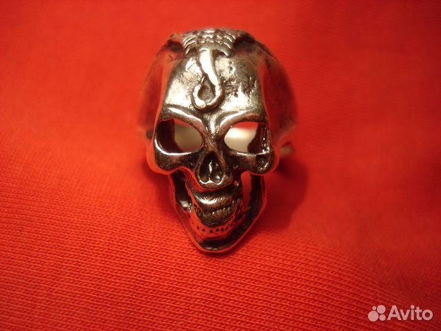Перстeнь Череп Чужой США Скорпион Серебро