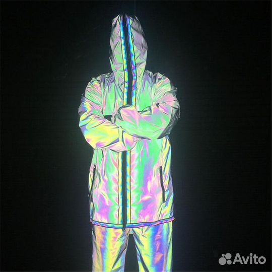 Светящаяся куртка Радуга. Хит